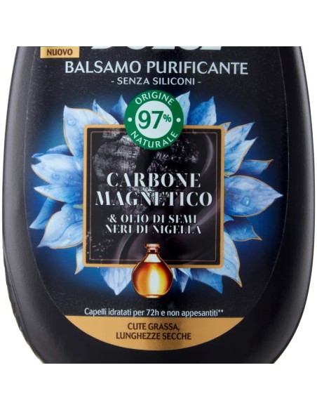 Ultra Dolce Balsamo 200ml - Carbone Magnetico - Cute Grassa Lunghezze Secche